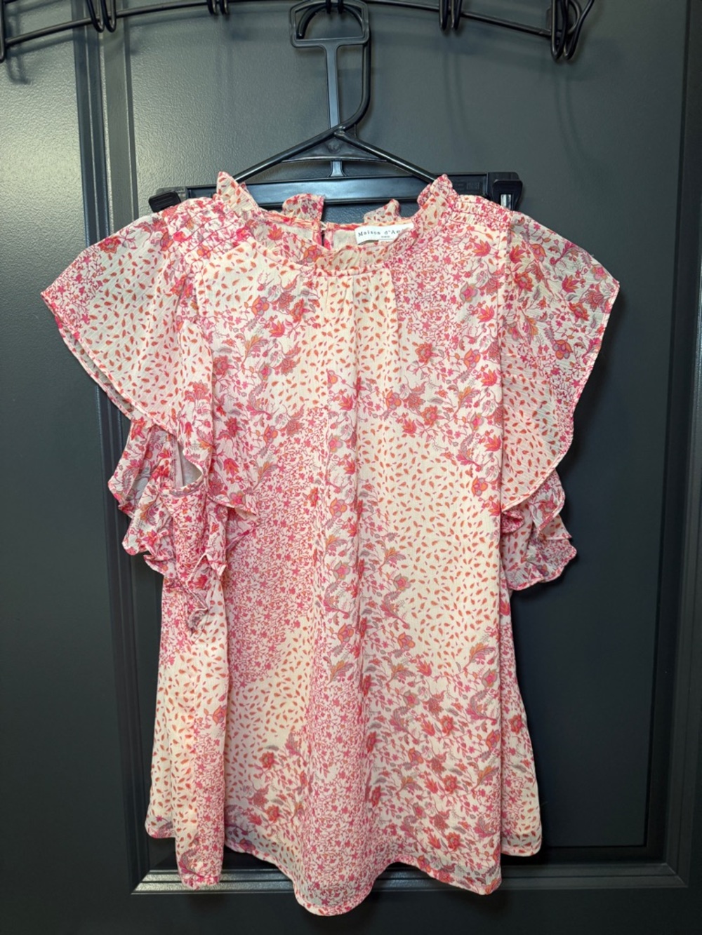 Maison d’Amelia Floral Ruffle Sleeve Blouse